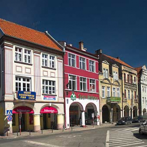 Kamienice na rynku w Ornecie